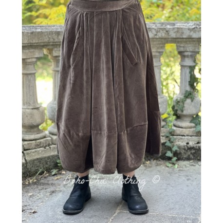 jupe GUSTINE velours Chocolat Les Ours - 1