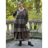 dress FLORETTE Chocolate woolen cloth with large checks Les Ours - 7