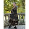 dress FLORETTE Chocolate woolen cloth with large checks Les Ours - 10