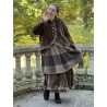 dress FLORETTE Chocolate woolen cloth with large checks Les Ours - 12