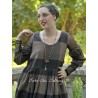 top ALYCIA Black cotton tulle with polka dots Les Ours - 8