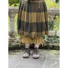 skirt ANGELO Bronze woolen cloth with large checks Les Ours - 8