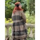 dress FLORETTE Chocolate woolen cloth with large checks Les Ours - 2