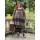 dress FLORETTE Chocolate woolen cloth with large checks Les Ours - 3