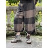 panty / pantalon MARINA drap de laine Chocolat à grands carreaux Les Ours - 10