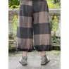 panty / pantalon MARINA drap de laine Chocolat à grands carreaux Les Ours - 11