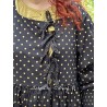 robe BRUNE popeline Noir à gros pois bronze Les Ours - 6