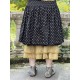 skirt MARICA Black poplin with large bronze dots Les Ours - 8