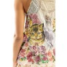 tank Applique Clementine in Moonlight Magnolia Pearl - 30