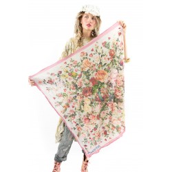 foulard Floral Print Bandana in Nectar