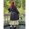 coat ALANE Black poplin with large bronze dots Les Ours - 12