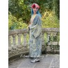 kimono Dragon Embroidered Daiji in Washed Indigo Magnolia Pearl - 3