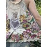 tank Applique Clementine in Moonlight Magnolia Pearl - 36