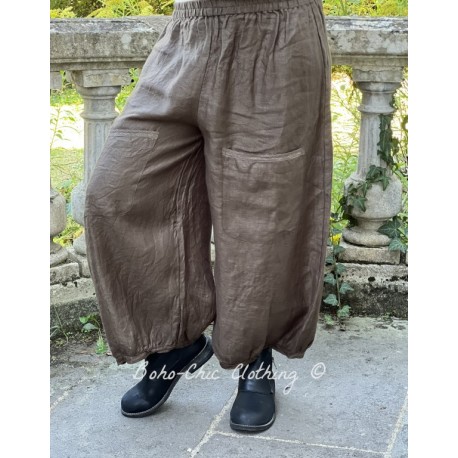 pantalon GUS lin Chocolat Les Ours - 1