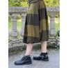 skirt ANGELO Bronze woolen cloth with large checks Les Ours - 3