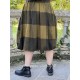 skirt ANGELO Bronze woolen cloth with large checks Les Ours - 4