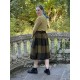 skirt ANGELO Bronze woolen cloth with large checks Les Ours - 7