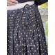 skirt LILOU Black poplin with large bronze dots Les Ours - 12