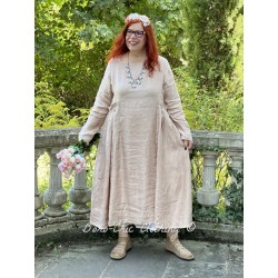 dress AURELINE Pink linen