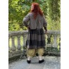 skirt ANGELO Chocolate woolen cloth with large checks Les Ours - 12