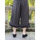 panty / pants ROBERT Black cotton with large bronze dots Les Ours - 9