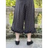 panty / pants ROBERT Black cotton with large bronze dots Les Ours - 9