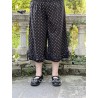 panty / pants ROBERT Black cotton with large bronze dots Les Ours - 8