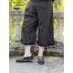panty / pants ROBERT Black cotton with large bronze dots Les Ours - 7
