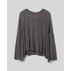 blouse 44865 Sivi Grey waffle jersey Ewa i Walla - 14