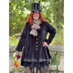 manteau LEANTINE velours Noir Les Ours - 1