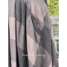 jupe GUSTINE drap de laine Chocolat à grands carreaux Les Ours - 15