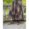skirt GUSTINE Chocolate woolen cloth with large checks Les Ours - 9