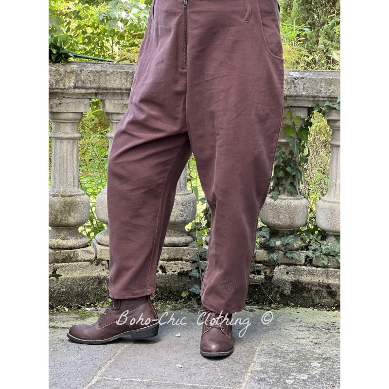 pants 11381 Colly Burgundy corduroy - Boho-Chic Clothing