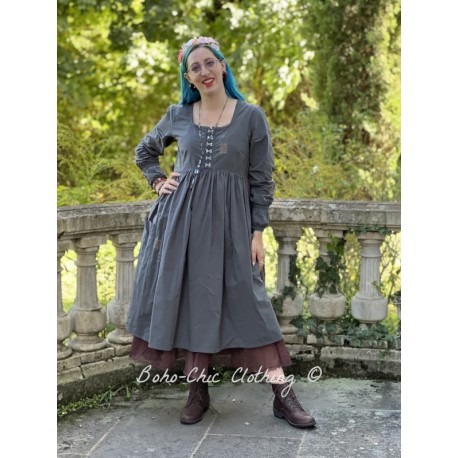 dress 55758 Myra Grey cotton Ewa i Walla - 1