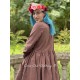 dress 55758 Myra Burgundy cotton Ewa i Walla - 5