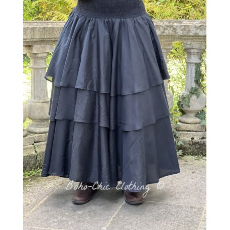 jupe 22158 Henrietta soie Noire Ewa i Walla - 1
