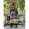 manteau réversible ALANE drap de laine Chocolat à grands carreaux Les Ours - 13