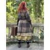 reversible coat ALANE Chocolate woolen cloth with large checks Les Ours - 13
