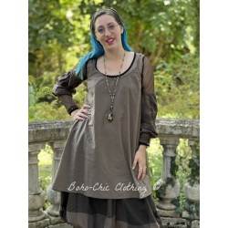 robe / tunique LEA coton Chocolat