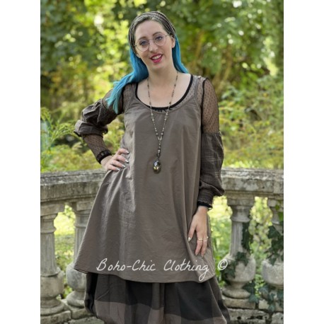 robe / tunique LEA coton Chocolat Les Ours - 1