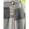 skirt ANGELO Chocolate woolen cloth with large checks Les Ours - 14