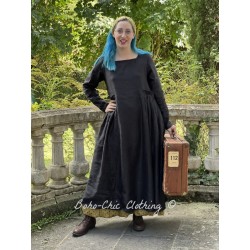 robe AURELINE lin Noir Les Ours - 1