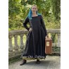 robe AURELINE lin Noir Les Ours - 1