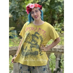 T-shirt Cosmic Kitten in Citron