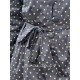 coat ALANE Black poplin with large bronze dots Les Ours - 17