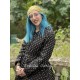 coat ALANE Black poplin with large bronze dots Les Ours - 6