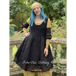 dress PIERROT Black crochet and organza Les Ours - 1