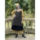 dress / tunic LEA Black cotton with bronze polka dots Les Ours - 5