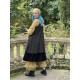 dress / tunic LEA Black cotton with bronze polka dots Les Ours - 6