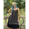 dress / tunic LEA Black cotton with bronze polka dots Les Ours - 1
